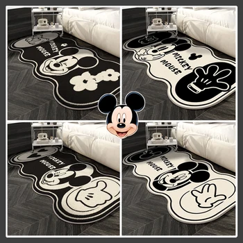 Ковер Disney с Микки Маусом, Аниме, Толстый ковер для спальни, Мягкая имитация кашемира, Диванная подушка, ковры, Ковровые украшения для гостиной, подарки