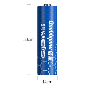 Аккумуляторная батарея 1,5 В AA 3400 МВтч USB-литий-полимерная аккумуляторная батарея + кабель Micro USB быстрая зарядка Изображение 2