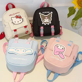 Kawaii Hello Kitty Sanrio Детский школьный ранец с рисунком Куроми для детского сада, Канцелярские принадлежности, Рюкзаки, Игрушки для хранения, Подарки для девочек