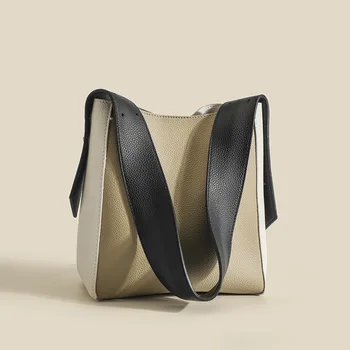 Нишевая трендовая сумка для покупок, женские сумки, классическая темпераментная сумка-мешок Большой емкости, повседневные сумки через плечо на одно плечо. Изображение 2