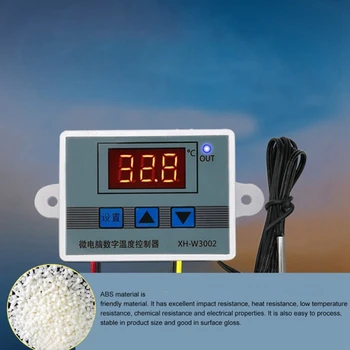 Цифровой Термостат микрокомпьютера XH-W3002 С датчиком температуры, переключателем управления термостатом температуры охлаждения Изображение 2