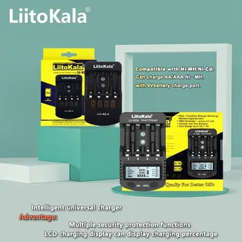 LiitoKala Lii-NL4 Lii-ND4 1,2 В AA AAA 9 В Зарядное Устройство Ni-MH Ni-Cd Аккумуляторные Батареи Настенная Настольная Зарядка для Путешествий