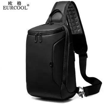 Многофункциональная нагрудная сумка через плечо, мужская сумка-мессенджер с USB-портом для зарядки, водонепроницаемые сумки через плечо для мужчин Bolsas Masculina