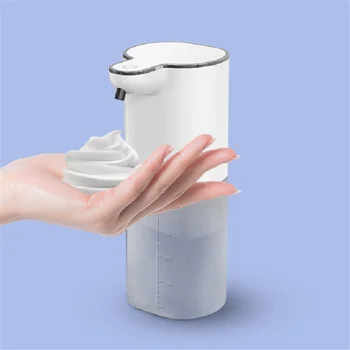 Автоматический дозатор пены для мыла с USB-зарядкой, умный индукционный дозатор жидкого мыла, автоматическая бесконтактная ручная моющая машина для кухни Изображение 2