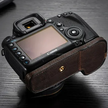 Чехол Для Камеры Ручной Работы Сумка Наполовину Базовая Коробка Корпус Защитный Наполовину Кожаный Чехол для Canon 5D3 5D4 5DS 5DSR Camera Bag Base Изображение 2