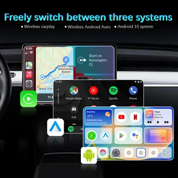 2023 CarPlay Ai Box Youtbe Netflix Видео Android Интерфейс для Mercedes A B C E E300 S GLA CLA CLS GLC GLE GLS G Изображение 2