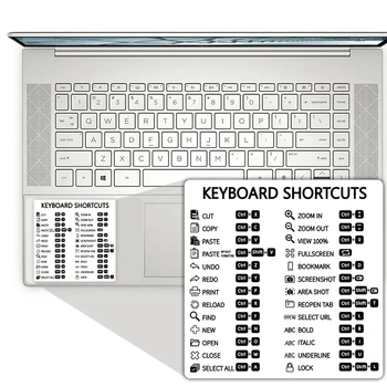 Практические справочные наклейки с сочетаниями клавиш для ПК, прозрачные наклейки для ноутбуков, эффективные наклейки с сокращениями