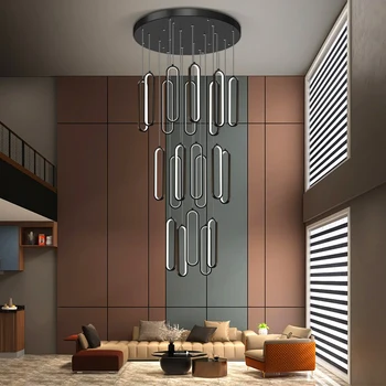 Современный домашний декор светодиодные фонари подвесные светильники для лестничных люстр для гостиной подвесной светильник внутреннее освещение
