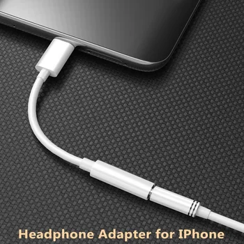 3,5 Мм Разъем AUX Аудиокабель Lightning Адаптер Для Наушников IPhone14 13 12 11 Pro Max Mini XS XR X 8 С разъемом от 7 до 3,5 мм