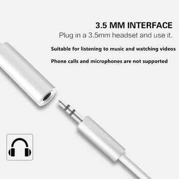 3,5 Мм Разъем AUX Аудиокабель Lightning Адаптер Для Наушников IPhone14 13 12 11 Pro Max Mini XS XR X 8 С разъемом от 7 до 3,5 мм Изображение 2