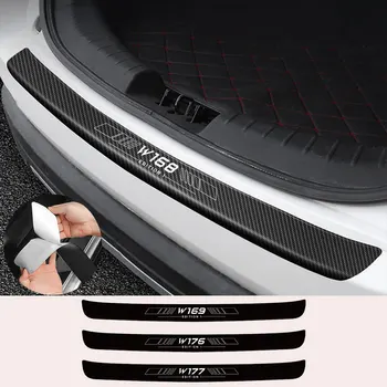 Протектор Заднего Бампера Багажника Автомобиля Наклейки Из Углеродного Волокна Для Mercedes Benz Edition 1 A-Class W168 W169 W176 W177 Автоаксессуары