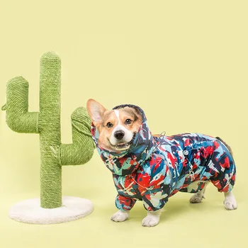 Дождевик для собаки Вельш-корги, комбинезон, одежда для домашних животных, водонепроницаемая одежда для собак, Дождевик для золотистого ретривера, костюм для домашних животных, Дождевики