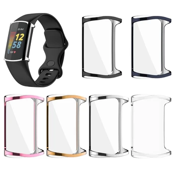 Для Fitbit Charge 5 Полноэкранная защитная крышка Аксессуары Водонепроницаемый чехол-бампер из ТПУ для Fitbit Charge 5 Чехол-накладка Изображение 2