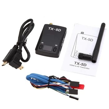 Модуль передатчика аудио-видео TX-5D 5.8G 600MW 32CH 7-24 В с поддержкой CVBS для Gopro Hero 3 3 + 4 Прочный и простой в использовании
