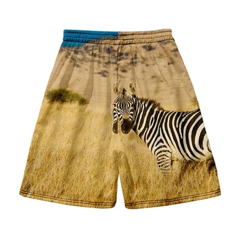 Пляжные шорты, мужская и женская одежда, повседневные шорты с цифровой 3D-печатью, модные брюки для пары 17 Изображение 2