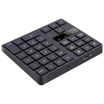 Беспроводная цифровая клавиатура 2.4G, перезаряжаемая цифровая клавиатура с 35 клавишами для ПК / ноутбука /Imac