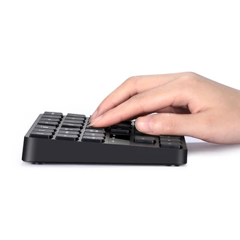 Беспроводная цифровая клавиатура 2.4G, перезаряжаемая цифровая клавиатура с 35 клавишами для ПК / ноутбука /Imac Изображение 2
