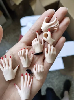 1/6 сменных ногтей Пальцы рук Форма реквизита Подходит для женского тела PH TBL бледная фигурка