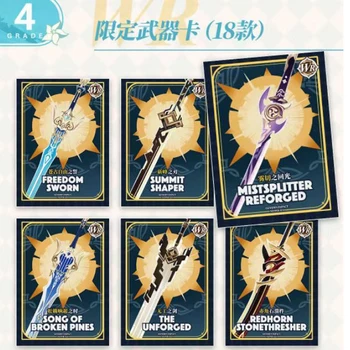 Набор карточек Genshin Impact Cards Box CollectionTCG Pack Полный набор коллекционных карточек для аниме-игр Изображение 2