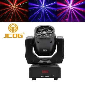 JCDG Mini Bee Eye Moving Head Laser Light RGBW 4в1 Зеленый лазер DMX512 DJ Disco Свадебное Выступление Горячие Продажи Сценических Огней