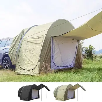 Автомобильная палатка, палатка для багажника, Утолщенная водонепроницаемая экскурсия на открытом воздухе, барбекю, кемпинг, Хвост автомобиля малого и среднего размера