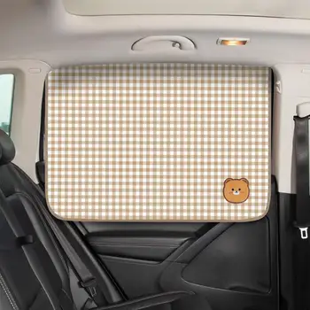 Солнцезащитный козырек на окне автомобиля, автоаксессуары, Магнитный блок света, Складная занавеска для уединения, затемняющее окно для сна. Изображение 2