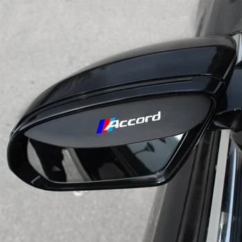 2шт Для Honda Accord Автомобильное зеркало заднего вида для дождевых бровей Силиконовый дождезащитный экран Зеркало заднего вида для защиты от света в солнечную и дождливую погоду Изображение 2